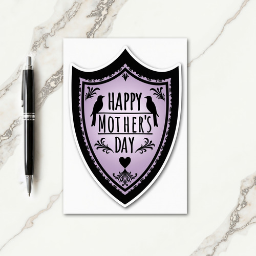 Mothers Day Shield Emblem Card