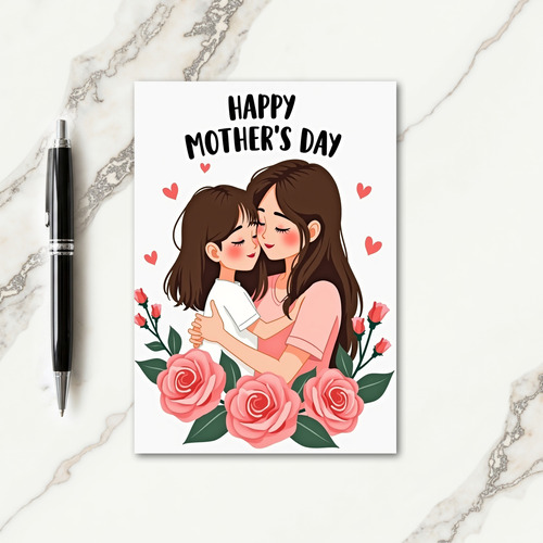 Mothers Loving Embrace Day Card