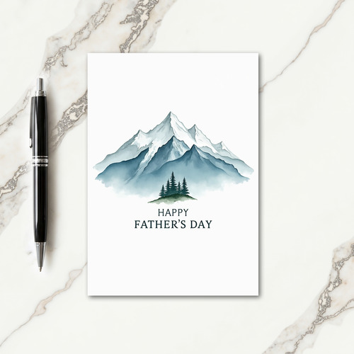 Mountain Fathers Day Art Card