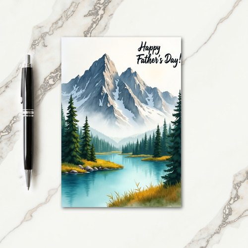 Mountain Fathers Day Vista Card