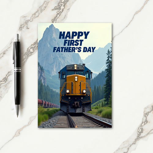 Mountain First Fathers Day Train Card