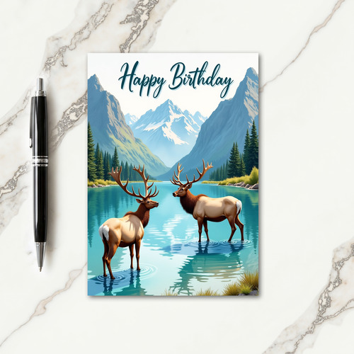 Mountain Majesty Birthday Card