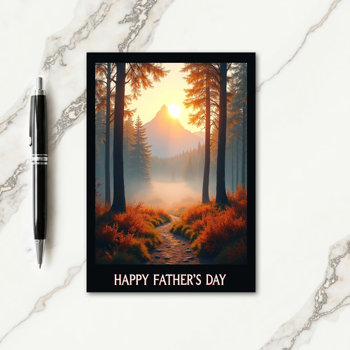 Mountain Peak Fathers Day Card