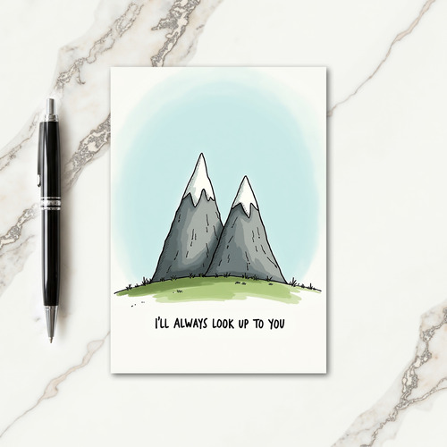 Mountain Peaks Fathers Day Card