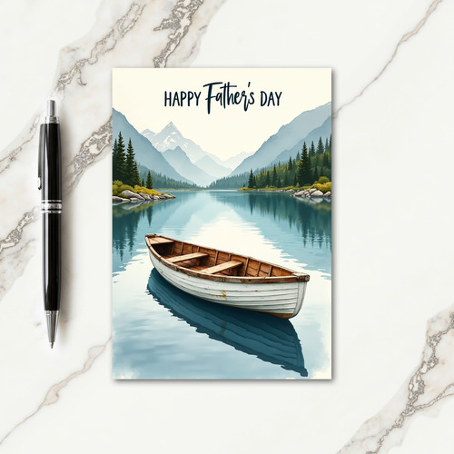Mountain Scene Fathers Day Card