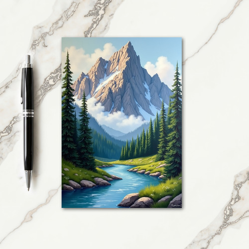 Mountain View Birthday Card