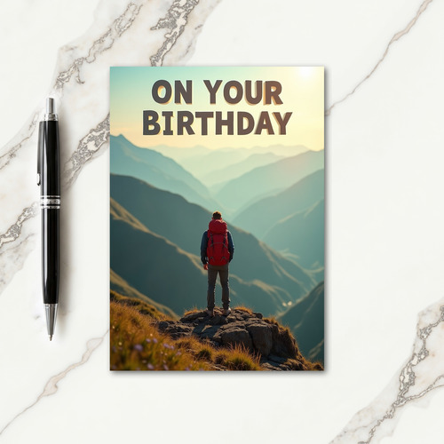 Mountain Vista Birthday Card