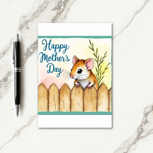 Mouse Mothers Day Art Card
