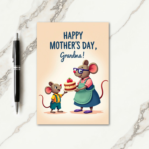 Mouse Mothers Day Treat Card