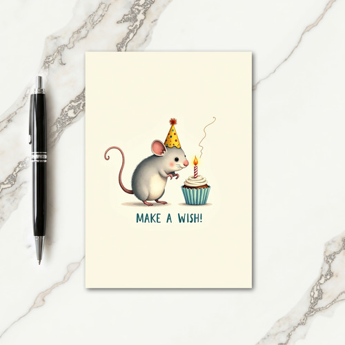 Mouses Birthday Treat Card
