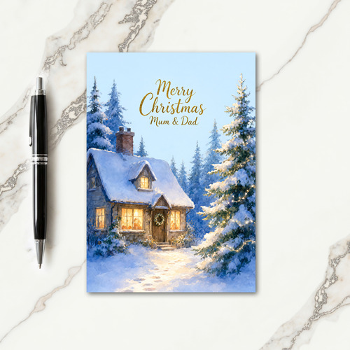 Mum Dad Christmas Card