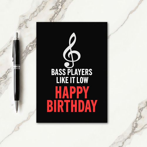 Music Note Birthday Card