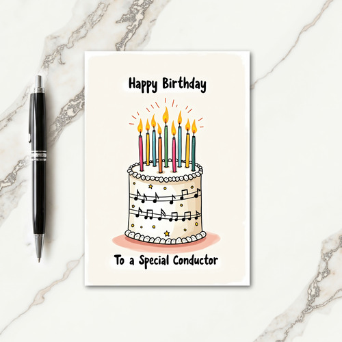 Musical Birthday Cake Card
