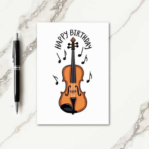 Musical Birthday Instrument Card