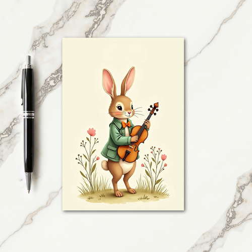 Musical Critter Friend Card