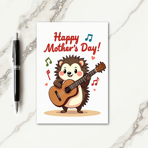 Musical Mothers Day Critter Card