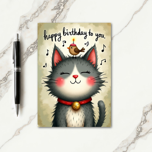 Musical Pet Birthday Card