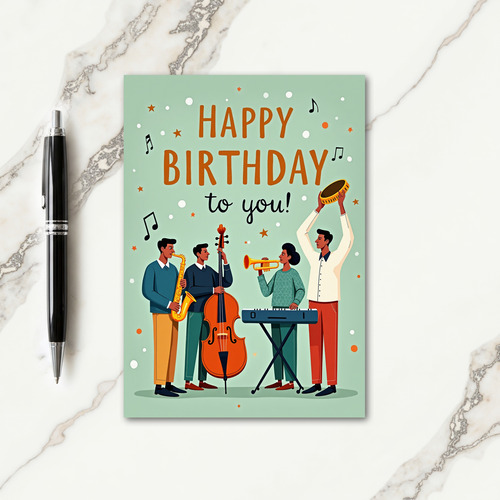 Musicians Art Birthday Card