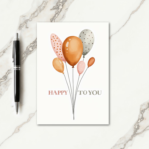 Muted Birthday Forms Card