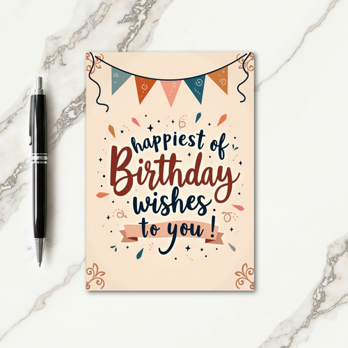 Muted Hues Birthday Card
