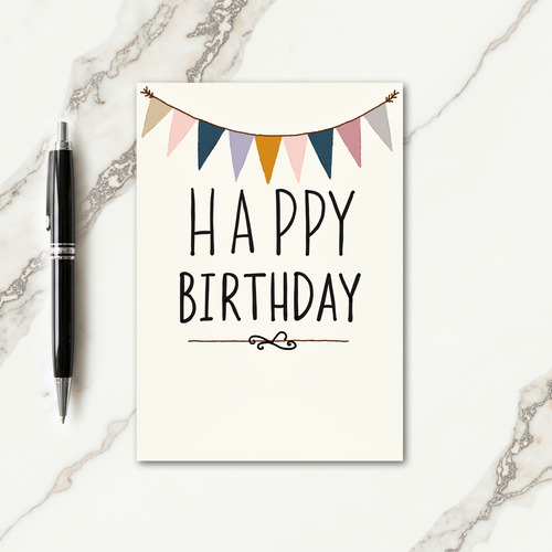 Muted Tones Birthday Card