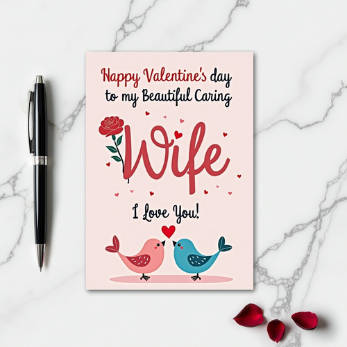 My Beautiful Wife Valentines Card