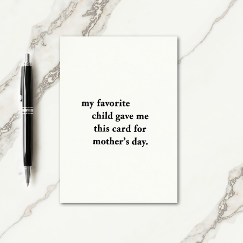 My Best Mothers Day Gift Card