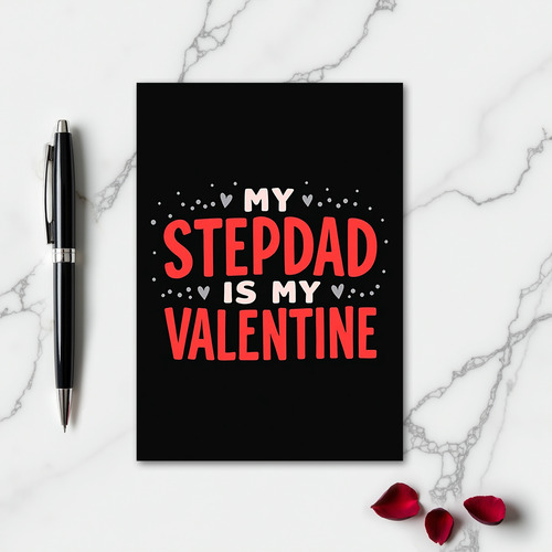 My Best Stepdad Valentine Card