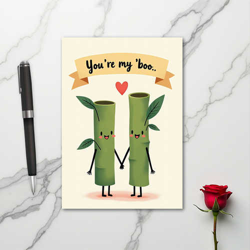 My Boo Bamboo Couple Card