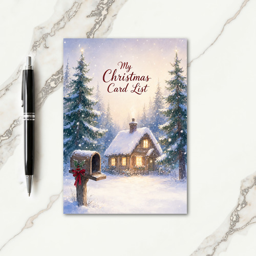 My Christmas List Card