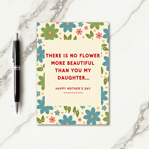 My Daughter Mothers Day Love Card