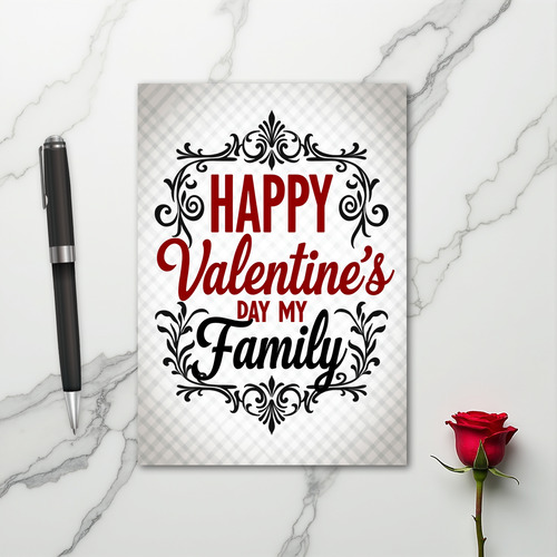 My Family Valentines Day Card