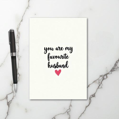 My Favorite Husband Love Card