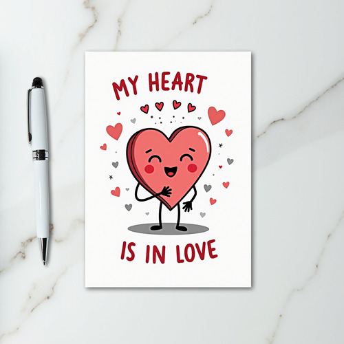 My Heart Is In Love Cute Card