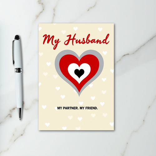 My Husband My Love Forever Card