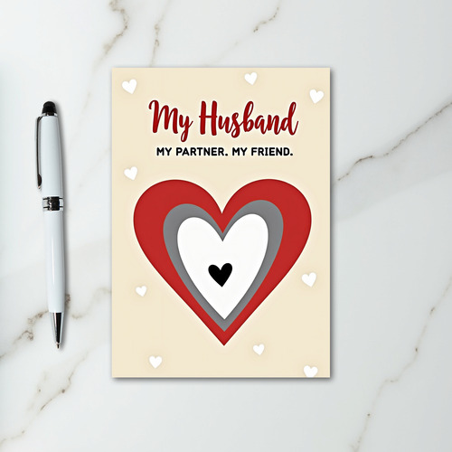 My Husband My Partner My Friend Card