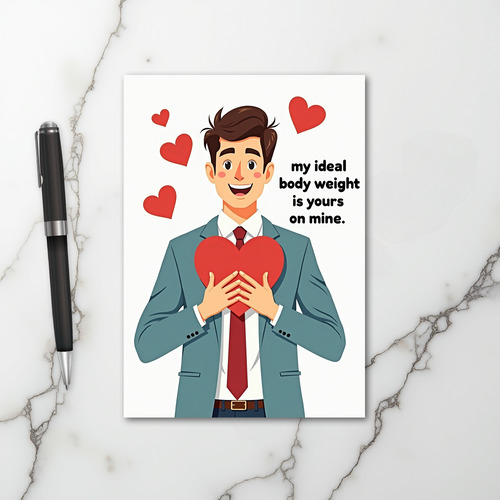 My Ideal Body Weight Funny Card