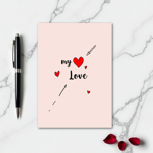 My Love Heart Arrows Card