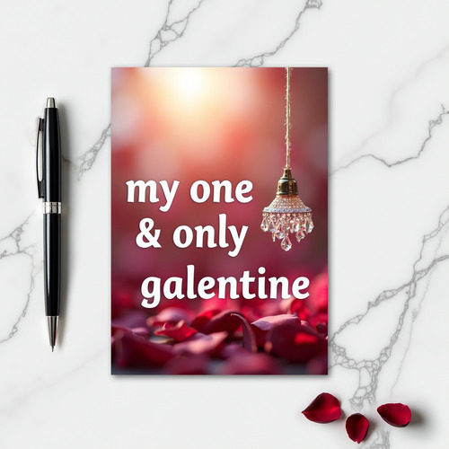 My One And Only Gold Galentine Card