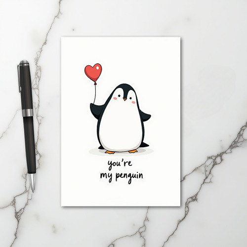 My Penguin Forever Love Card