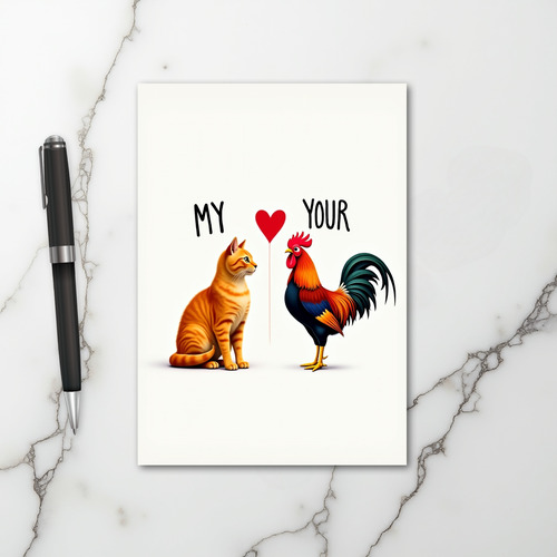 My Pussy Your Cock Funny Card