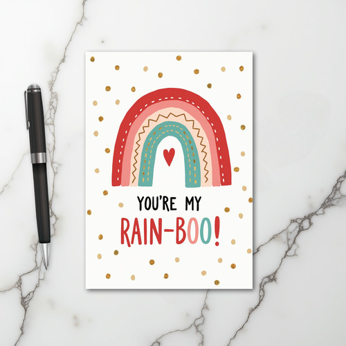 My Rain Boo Rainbow Love Card