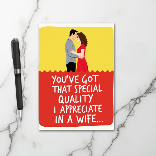 My Special Wife Appreciation Card