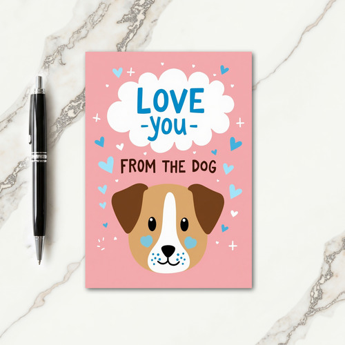 My Sweet Wife Loving Dog Card