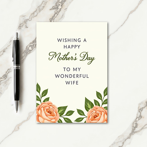 My Wonderful Wifes Day Card