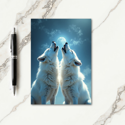 Mystic Birthday Wolf Moon Card