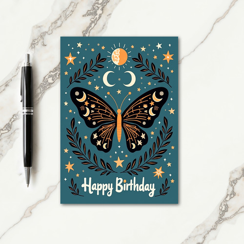 Mystic Butterfly Birthday Card