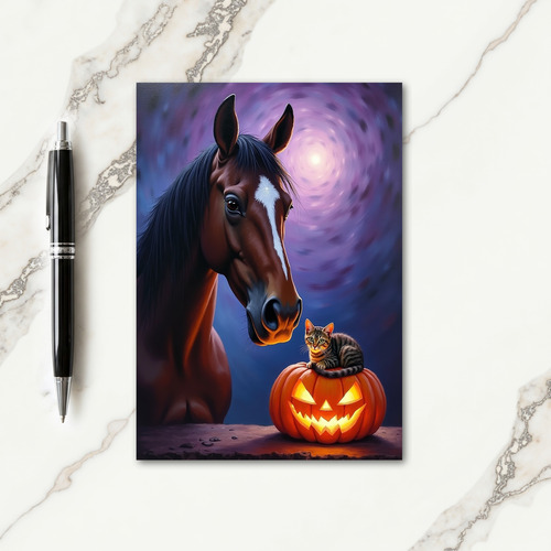 Mystic Steed And Jack O Lantern Card