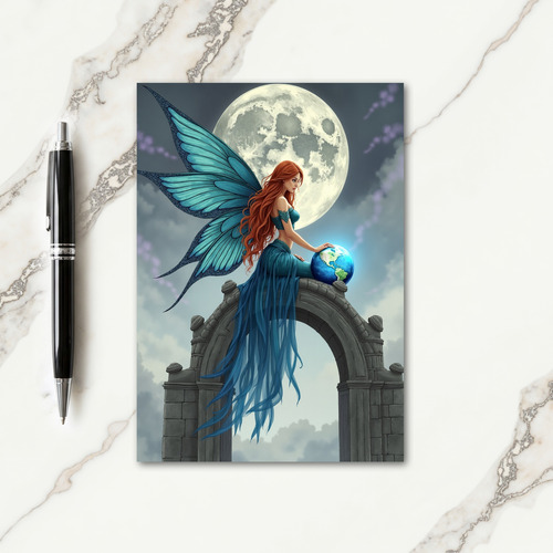 Mystic Winged Christmas Card