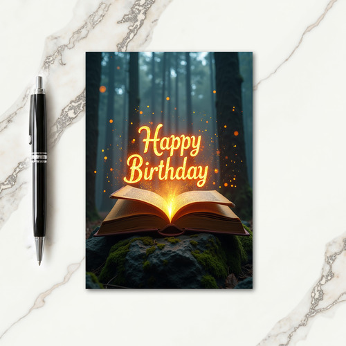 Mystical Forest Birthday Card